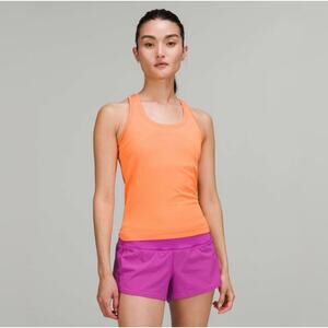 Lululemon Women's Swiftly Tank Racerback Tank Top 2.0 Orange Sz 2